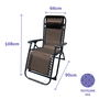 Marbueno Pack de 2 Tumbonas Pliables Acier Jardin Piscine Marron 90x66x108 cm 10007X2