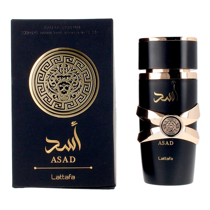 Lattafa ASAD Eau de Parfum Vapo 100 ml, Parfum Unisexe Gourmand Oriental Epice