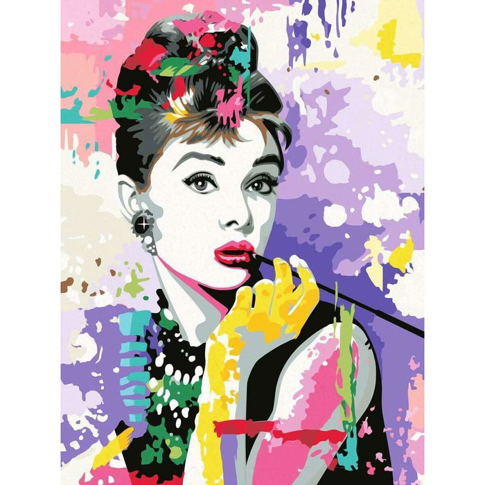 Ravensburger Peinture par numéros Audrey Hepburn 30x40 cm