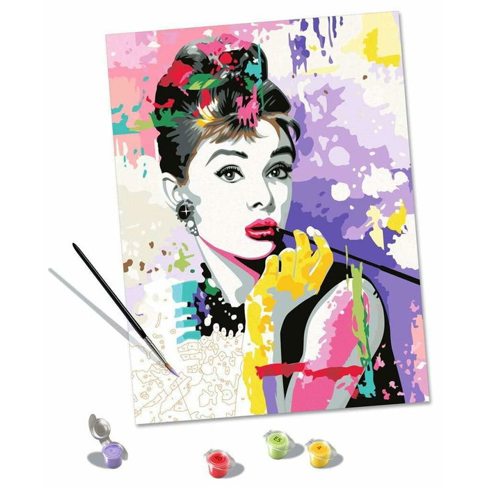 Ravensburger Peinture par numéros Audrey Hepburn 30x40 cm