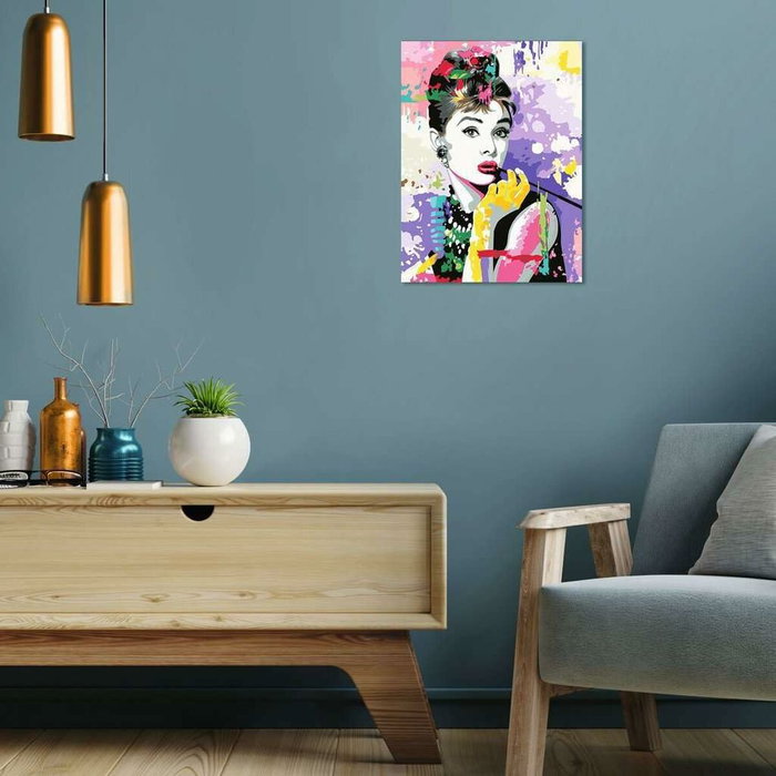 Ravensburger Peinture par numéros Audrey Hepburn 30x40 cm