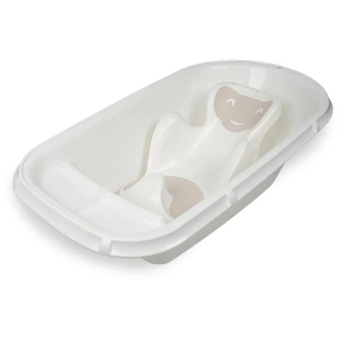 Thermobaby Baignoire Luxe pour bébé - Blanc muguet, idéale pour bain et transat, adaptée à une baignoire adulte