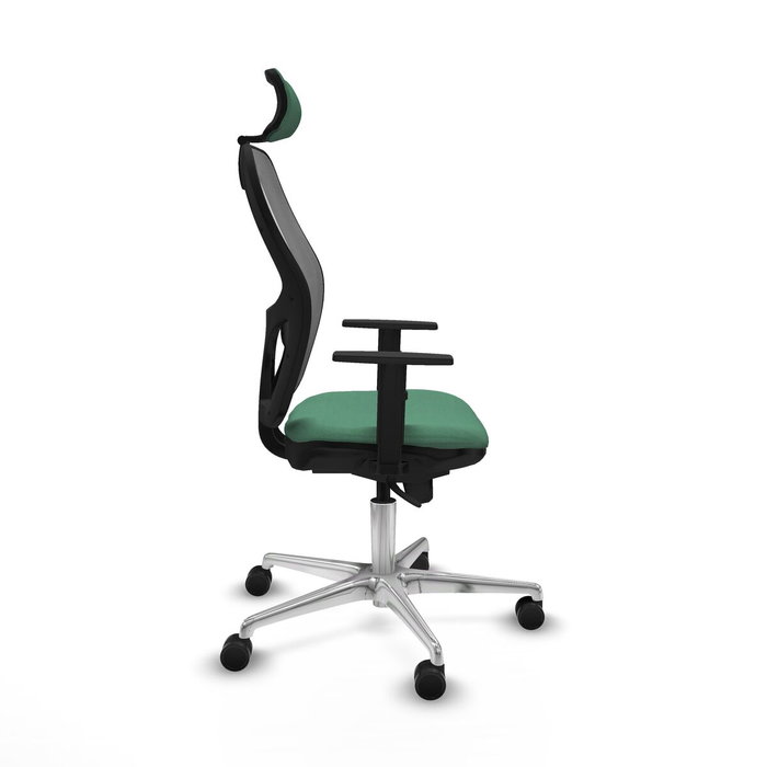 Piqueras y Crespo Chaise de Bureau Jorquera Vert émeraude avec Appui-tête Piqueras y Crespo Chaise de Bureau Jorquera Vert émeraude avec Appui-tête