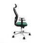 Piqueras y Crespo Chaise de Bureau Jorquera Vert émeraude avec Appui-tête