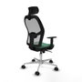 Piqueras y Crespo Chaise de Bureau Jorquera Vert émeraude avec Appui-tête