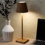 Home Deco Factory Lampe Tactile USB Effet Bois