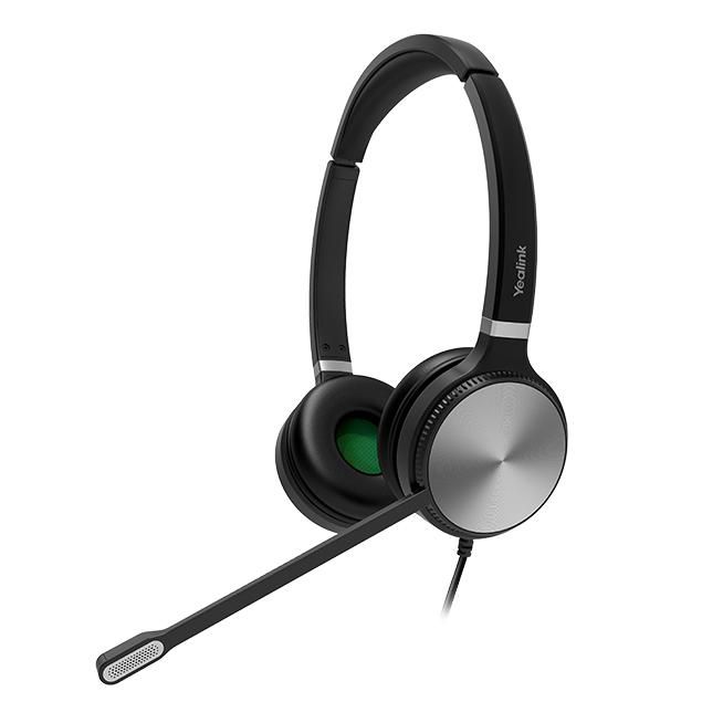 Yealink YHS36 Casque filiaire à double connectique RJ9 avec réduction de bruit, micro annulateur de bruit et confort toute la journée - Compatible Yealink et applications