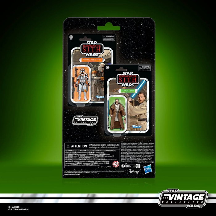 Hasbro Star Wars The Vintage Collection Pack 2 Figurines Obi-Wan Kenobi & Airborne Clone Trooper