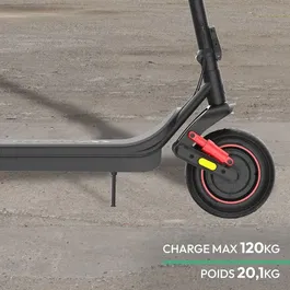 Wispeed Trottinette Électrique Airo V13 - 400 W - 36 V - Batterie 13 Ah - Roues 10'' - Noir - Pour Usage Urbain