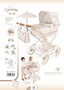 Decuevas Poussette Reborn Pliable Verona avec Ombelle pour Poupées jusqu'à 55 cm - 40x90x90 cm