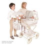 Decuevas Poussette Reborn Pliable Verona avec Ombelle pour Poupées jusqu'à 55 cm - 40x90x90 cm