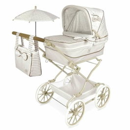 Decuevas Poussette Reborn Pliable Verona avec Ombelle pour Poupées jusqu'à 55 cm - 40x90x90 cm