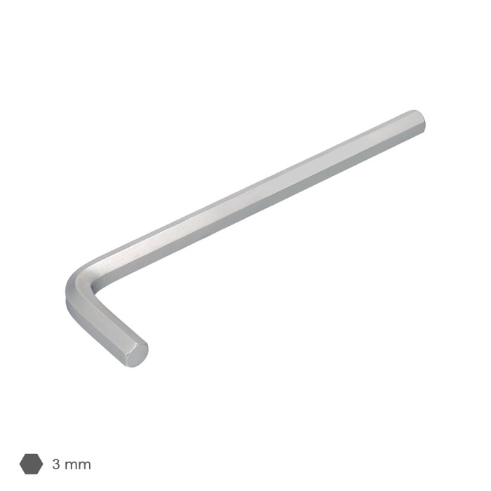 WOLFPACK LINEA PROFESIONAL Clé Allen Longue 3,0 mm en Acier Chrome Vanadium