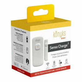 Konyks Senso Charge 2 - Détecteur d'ouverture Wi-Fi rechargeable pour porte et fenêtre