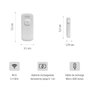 Konyks Senso Charge 2 - Détecteur d'ouverture Wi-Fi rechargeable pour porte et fenêtre