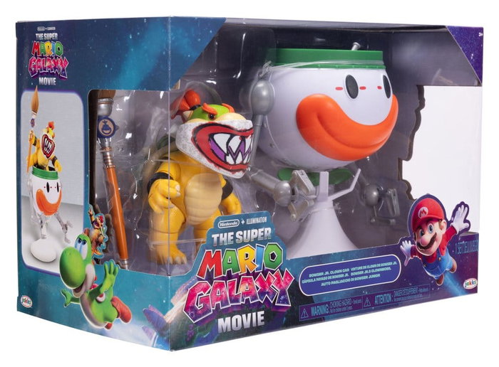 JAKKS PACIFIC Bowser Jr. avec Clown Car interactive - Super Mario Galaxy Movie