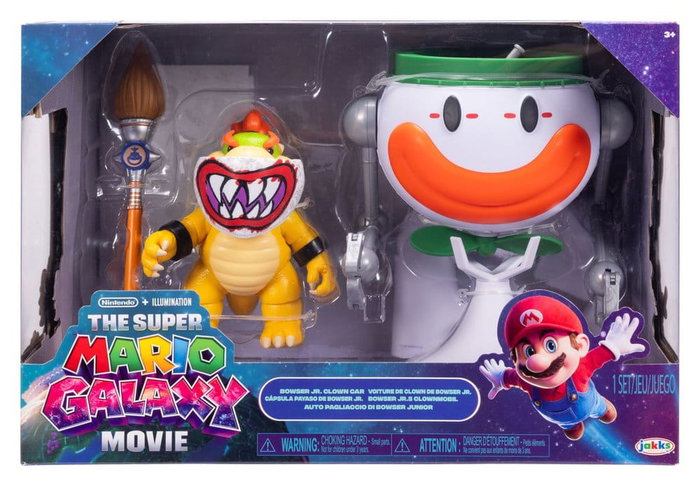 JAKKS PACIFIC Bowser Jr. avec Clown Car interactive - Super Mario Galaxy Movie