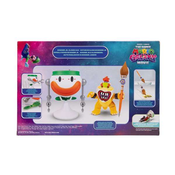 Jakks Pacific Figure d'action premium Bowser Jr. 13 cm avec voiture Clown Car interactif Super Mario Galaxy Jakks Pacific Figure d'action premium Bowser Jr. 13 cm avec voiture Clown Car interactif Super Mario Galaxy