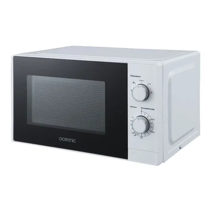 Oceanic OCEAMO20W12 Micro-ondes Monofonction 20 Litres 700 W Blanc - Dimensions (L x H x P): 43.95 x 25.82 x 35.75 cm