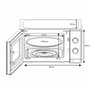 Oceanic Micro-ondes OCEAMO20W12 Blanc 20 L