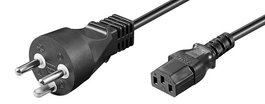 MicroConnect Cordon d'alimentation Danemark Type K - C13, 10 mètres, pour PC, moniteur ou projecteur