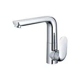 Edouard Rousseau Mitigeur Evier DAVAO Chromé, avec Bec Mobile et Aérateur Réducteur de Débit, pour Cuisine Contemporaine