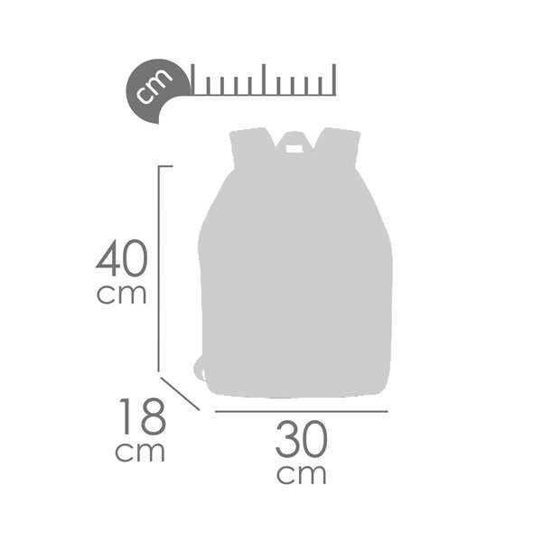 Decuevas Mochila scolaire 40x30x18 cm - Sac à dos en polyester - Âge minimum recommandé 3 ans - Instructions en espagnol, anglais, portugais et russe