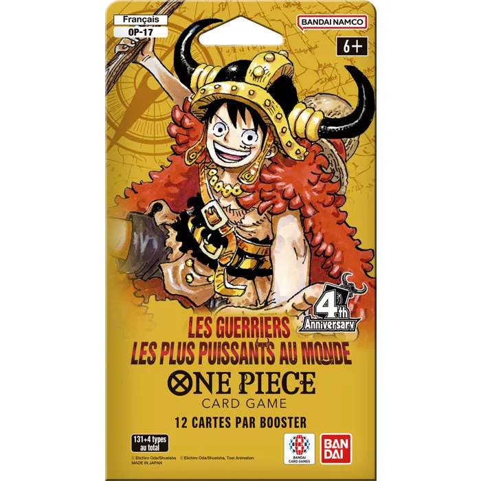 Asmodee One Piece CG - Blister Booster OP-17 Les Guerriers Les Plus Puissants Au Monde
