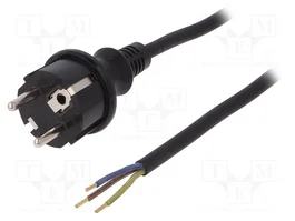 PLASTROL Câble d'alimentation H05RR-F 3x1mm² CEE 7/7 (E/F) 4m