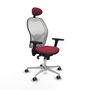 Piqueras y Crespo Chaise de Bureau avec Appui-tête Jorquera 3D086G1 Bordeaux