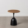 BigBuy Garden Petite Table d'Appoint Noir Doré