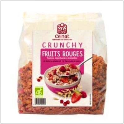 CELNAT Muesli Crunchy aux Fruits Rouges 500g Bio - Riche en Vitamine E, sans huile palme CELNAT Muesli Crunchy aux Fruits Rouges 500g Bio - Riche en Vitamine E, sans huile palme