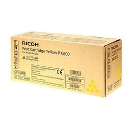 Ricoh Toner MP C600 Jaune Réf. 408317 - Cartouche d'encre compatible pour imprimante