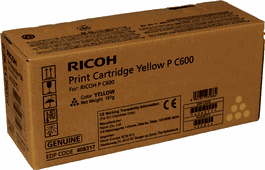 Ricoh Toner MP C600 Jaune Réf. 408317 - Cartouche d'encre compatible pour imprimante