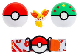 Jazwares Pokémon Clip 'n' Go Ceinture Set figurine d'action Feunnec