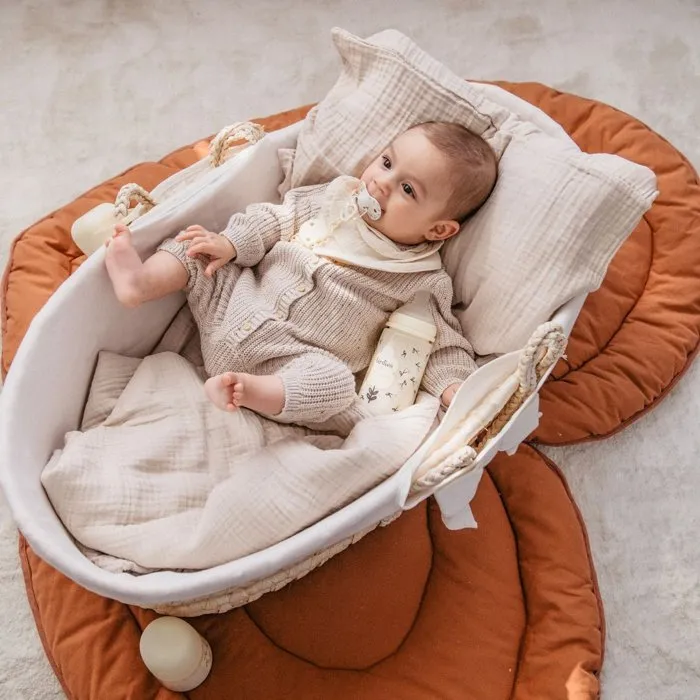 Suavinex Biberon Birdies avec tétine physiologique SX Pro M - 270 ml - Pour bébé de 3 à 6 mois - Coloris beige