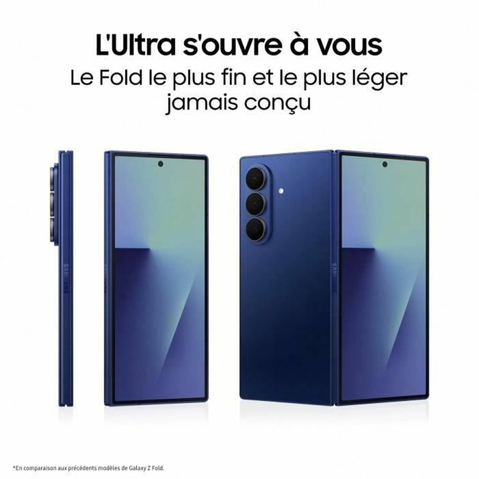 Samsung Galaxy Z Fold7 5G, 256 Go, 12 Go RAM, Gris