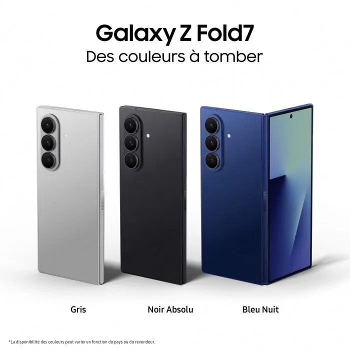 Samsung Galaxy Z Fold7 5G - Smartphone pliable 256 Go de stockage - Gris