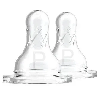 DR. BROWN´S Tétines Silicone Rond Étroit Options B +0m, Pack de 2 DR. BROWN´S Tétines Silicone Rond Étroit Options B +0m, Pack de 2