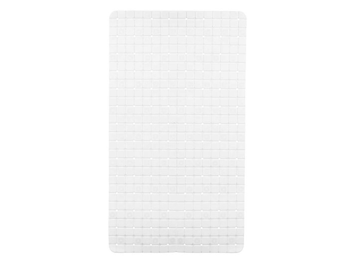 Berilo Tapis de Bain Antidérapant à Carreaux Blanc Grd - 39x67,7 cm (Set de 6)