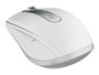 Logitech MX Anywhere 3S – Souris sans fil Bluetooth avec capteur Darkfield 8000 dpi, rechargeable USB-C, Silencieuse, Gris Pâle