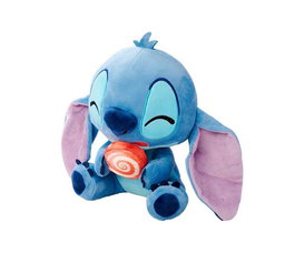 Smoby Peluche Stitch avec sucette 25 cm - Figurine douce - Jouet pour enfants dès 3 ans