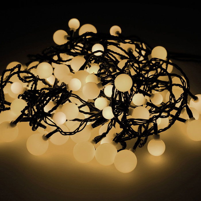 Lumineo Guirlande lumineuse LED Vert tendre 14 m