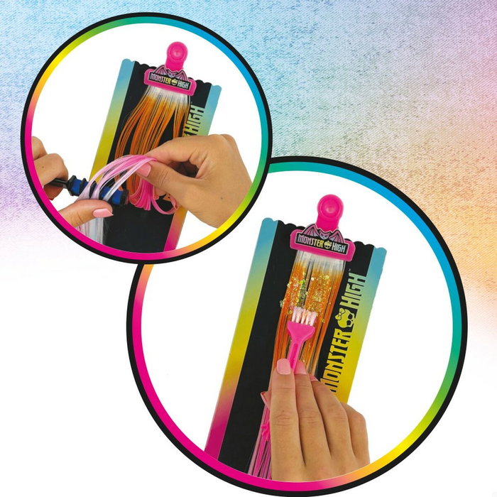 Assortiment pour cheveux Monster High Extensions pour les Cheveux 4 Unités Assortiment pour cheveux Monster High Extensions pour les Cheveux 4 Unités