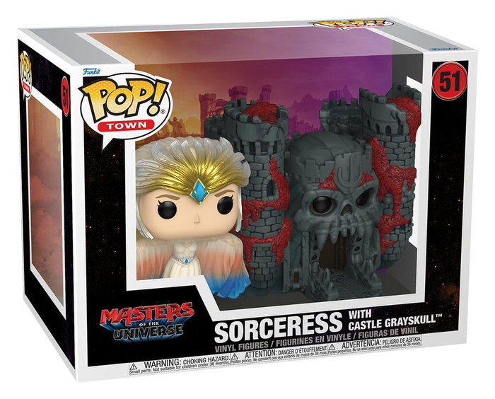 Funko POP! Town Masters of the Universe Sorceress avec Château Grayskull