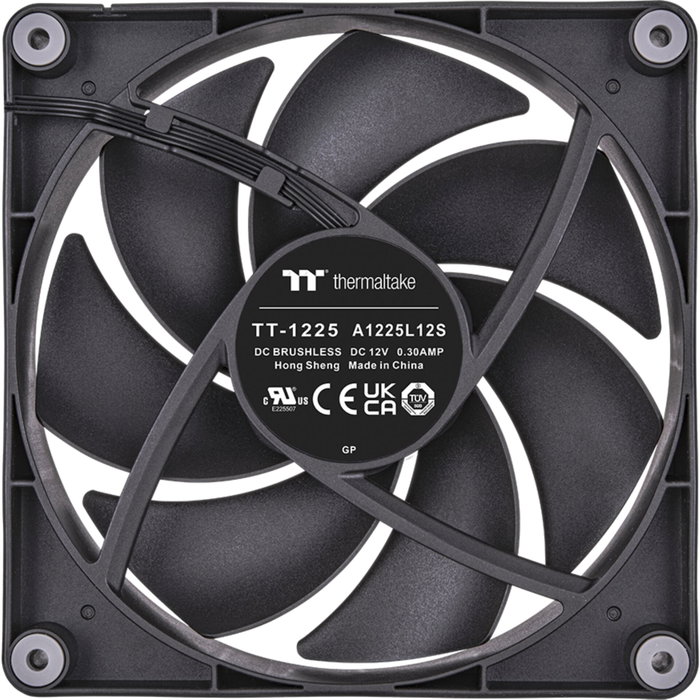 Thermaltake CT120 Pack de 2 ventilateurs de refroidissement PC 120 mm Noir