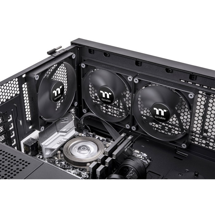 Thermaltake CT120 Pack de 2 ventilateurs de refroidissement PC 120 mm Noir