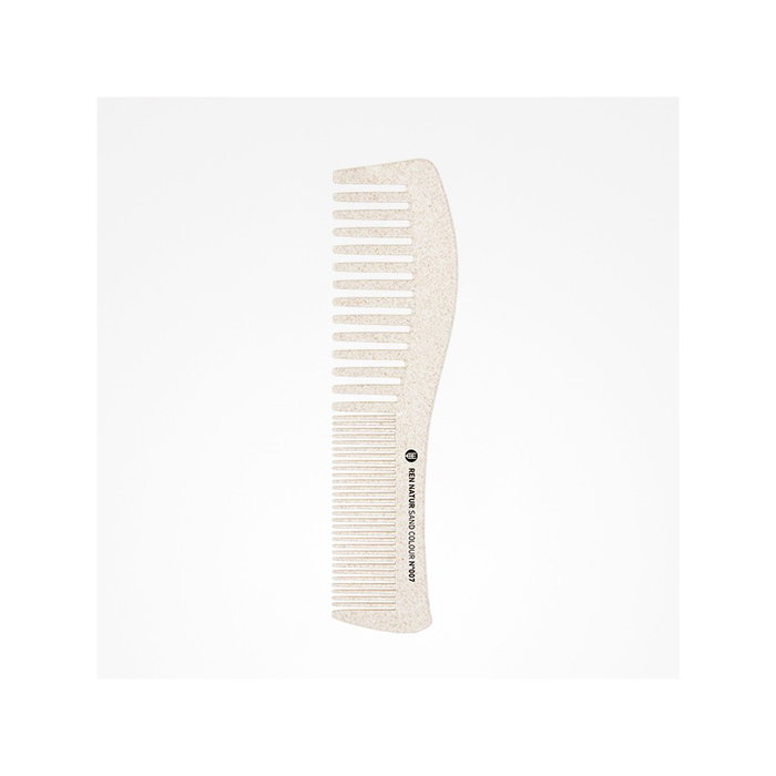 Bifull Peigne double usage Ren Natur en fibre de blé - Démêlage et coupe - Couleur sable - Peigne professionnel durable et écologique N°7 Bifull Peigne double usage Ren Natur en fibre de blé - Démêlage et coupe - Couleur sable - Peigne professionnel durable et écologique N°7