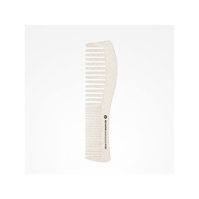 Bifull Peigne double usage Ren Natur en fibre de blé - Démêlage et coupe - Couleur sable - Peigne professionnel durable et écologique N°7 Bifull Peigne double usage Ren Natur en fibre de blé - Démêlage et coupe - Couleur sable - Peigne professionnel durable et écologique N°7
