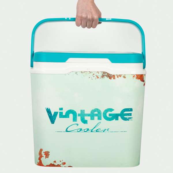 Color Baby Glacière Rigide Classique Plastique 24 Litres - Réfrigérateur Portatif pour Enfant (Dès 3 Ans)